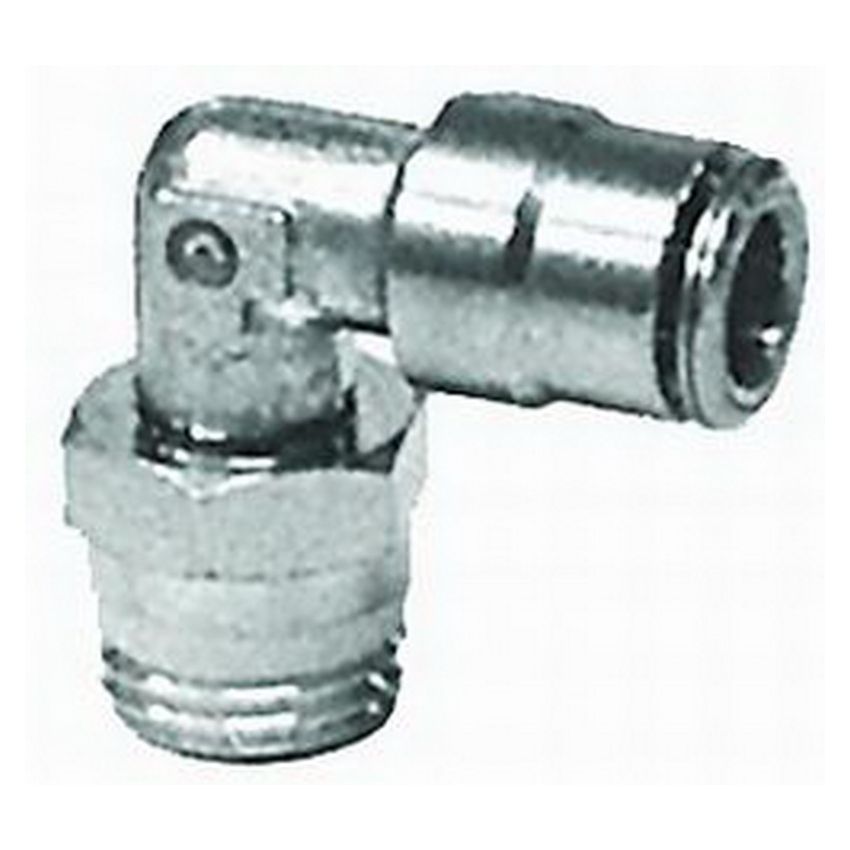 Firestone 3101 Male 1/4in. NPT To 1/4in. PTC Swivel 90 Degree Elbow Air Fitting (WR17603101)