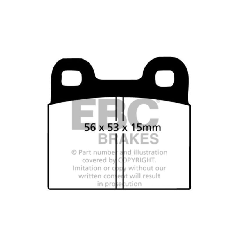 EBC DP2105 71-79 Volkswagen Beetle 1.3 (1300) Greenstuff Front Brake Pads