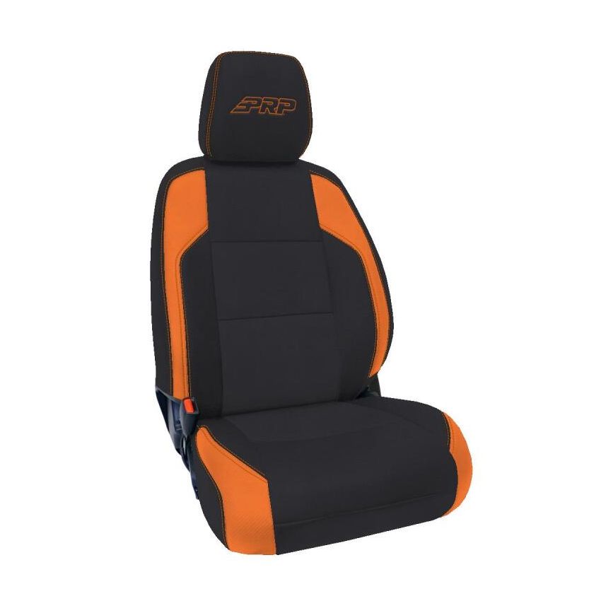 PRP Seats B057-05 PRP 6-23 Toyota Tacoma Front Seat Covers (Pair) - Black/Orange