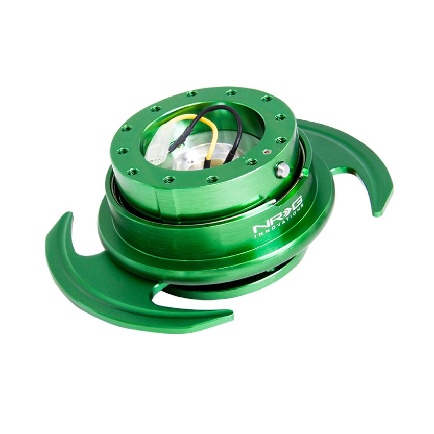 NRG Quick Release Kit Gen 3.0 - Green Body / Green Ring w/Handles