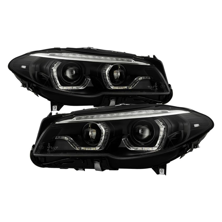 SPYDER 5088208 AFS Version Projector Headlights - Sequential LED Turn Signal - Black