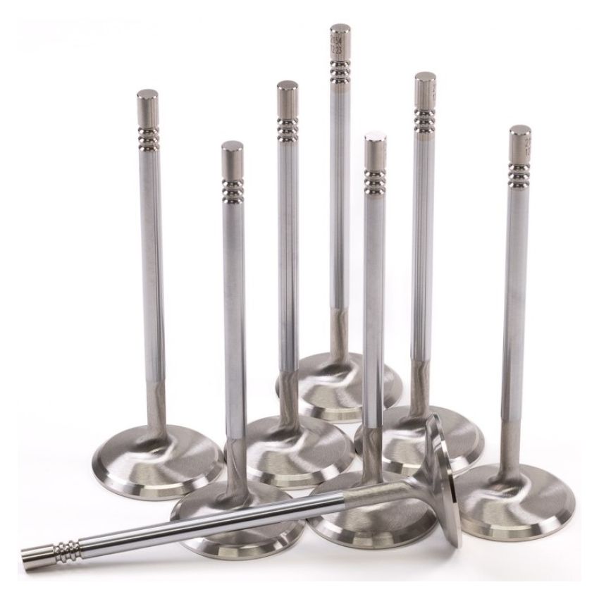 GSC Power Division 2154-8 GSC P-D Ford Mustang 5.0L Coyote Gen 1/2 38.27mm Head (+1mm) Chrome Polished Intake Valve - Set of 8