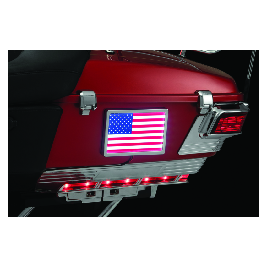 Kuryakyn 2891 Freedom Flag LED 4in X 6in Chrome