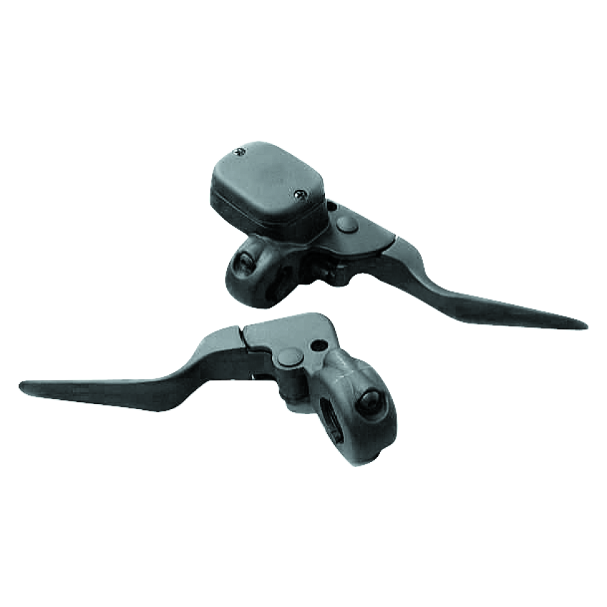 Bikers Choice 482707 Black 9/16 Bore Custom Handlebar Control Kit 1 Inch Bar Cable Clutch No Switches