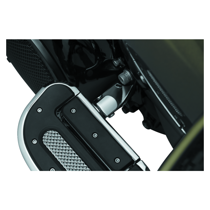 Kuryakyn 8894 Non-Pivot Splined Peg Adapter Harley-Davidson Models Chrome