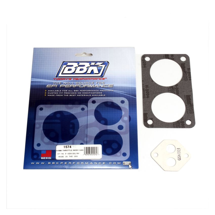 BBK Performance Parts 1574 THROTTLE BODY GASKET KIT- FORD F-SERIES 61MM FOR #3502-3503