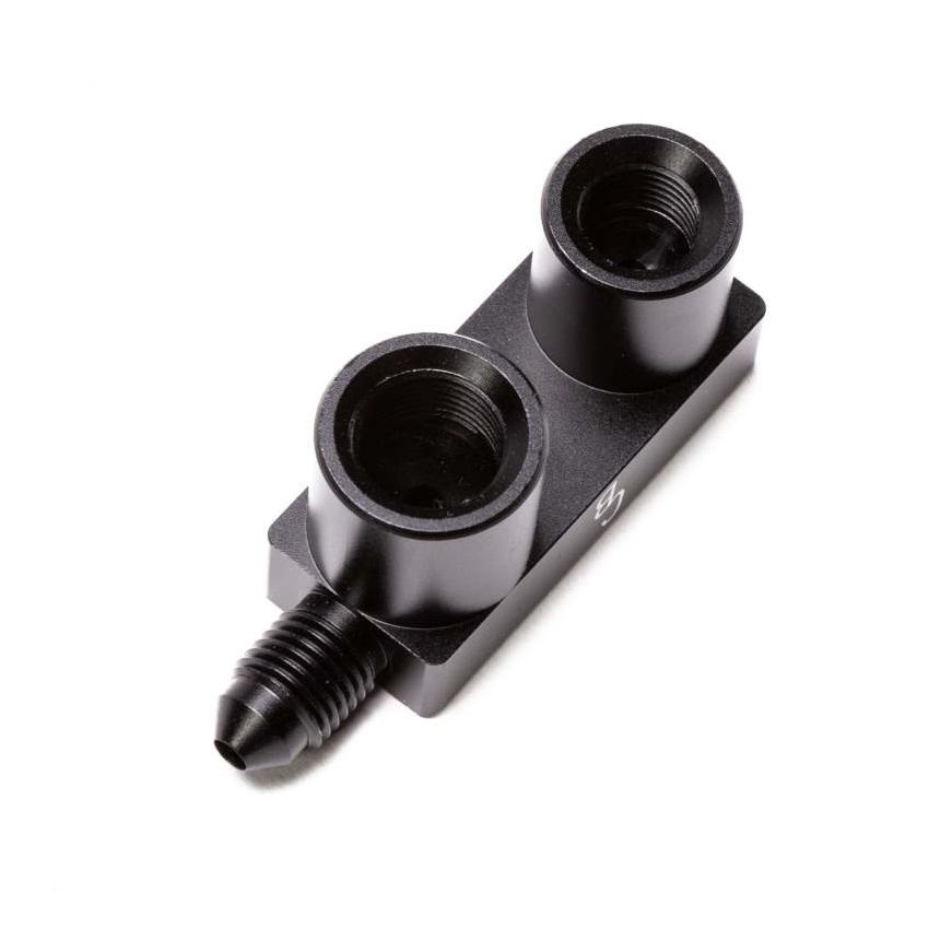 Chase Bays CB-FEM1012F 3AN Male to M10x1.0 & M12x1.0 Concave Female F Fitting