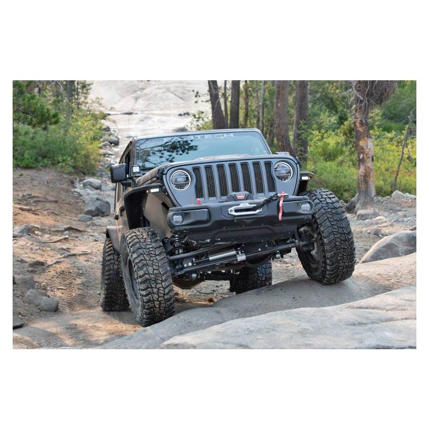 Fabtech FTS24282 18-21 Jeep JL 4WD Dirt Logic 2.0 Steering Stabilizer Kit (High Clearance/Non-Stock Height)