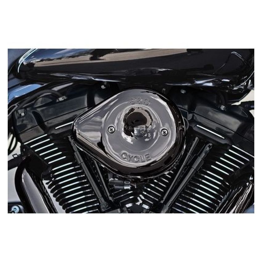 S&S Cycle 170-0781 17-23 M8 Models Lava Chrome Stealth Teardrop Air Cleaner Kit