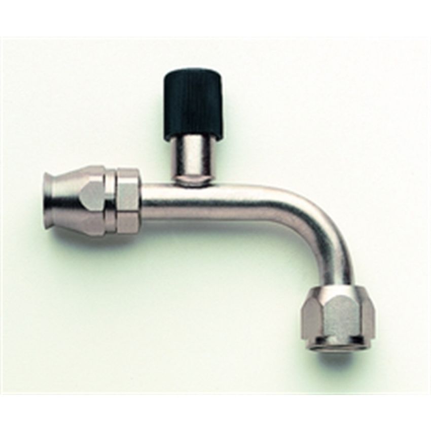 AEROQUIP AERFCE1833 90 Degree -8 A/C Fitting w/Charger Port