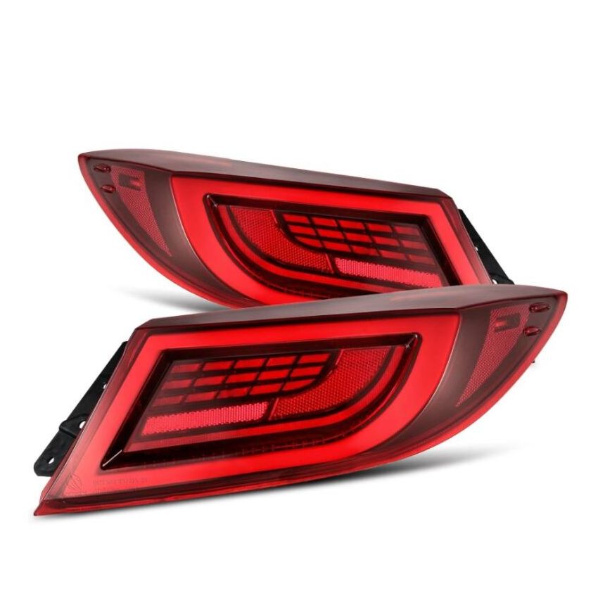 AlphaRex 675030 22-24 Toyota GR86 LUXX LED Taillights Vivid Red