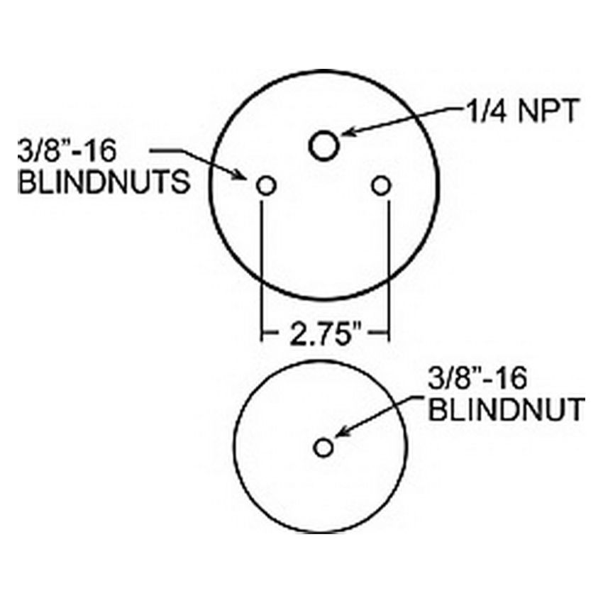 Firestone 9002 Ride-Rite Replacement Bellow 110/70 239mm (For PN 2162 / 2312 / 2222 / 2165) (W217609002)