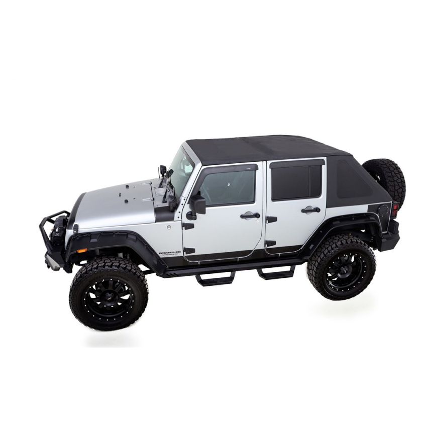 Rampage 139935 2007-2018 Jeep Wrangler(JK) Trailview Fastback - Black Diamond (2 Door)