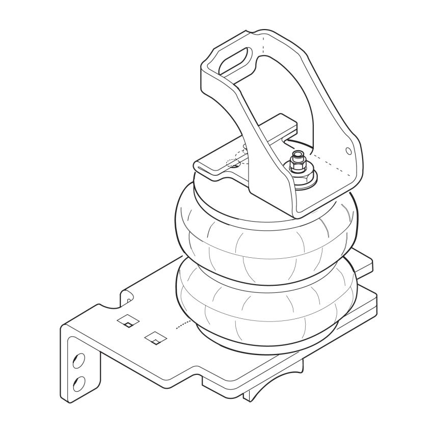 Firestone 2398 Ride-Rite Air Helper Spring Kit Rear 05-07 Ford F250/F350 2WD (W217602398)