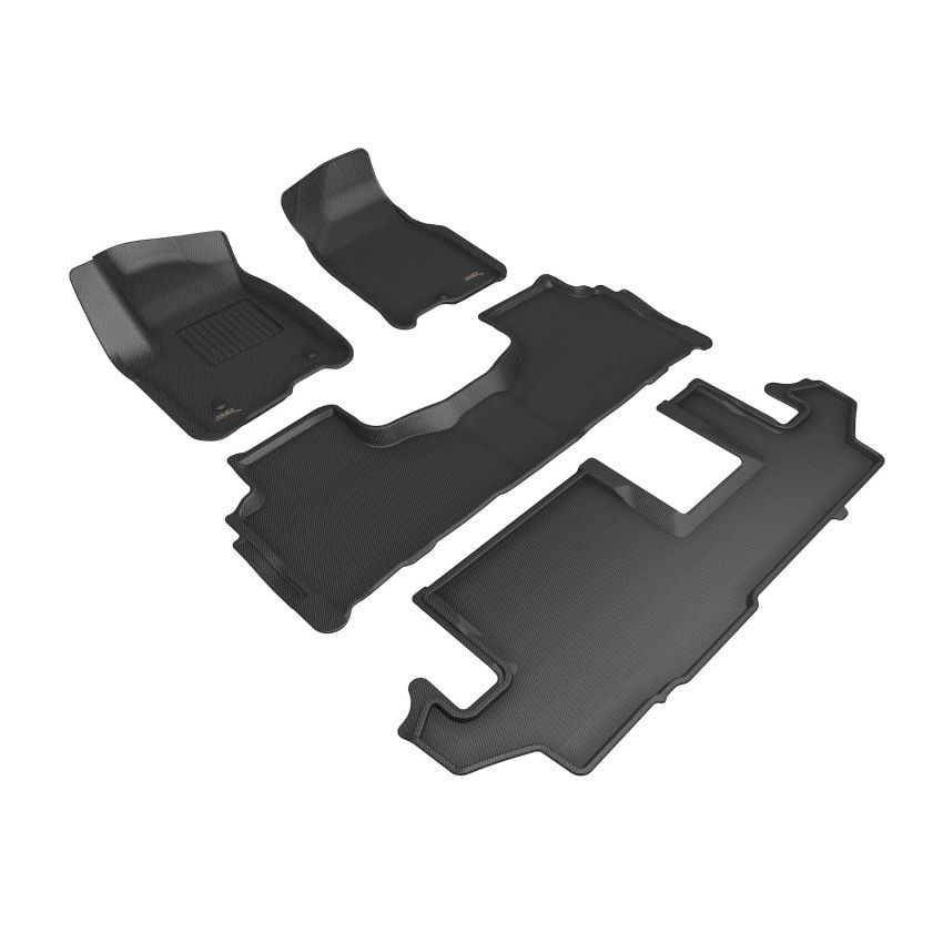 3D MAXpider L1CH09801509 21-23 Chevrolet Suburban Kagu Floor Mat- Black R1 R2 R3