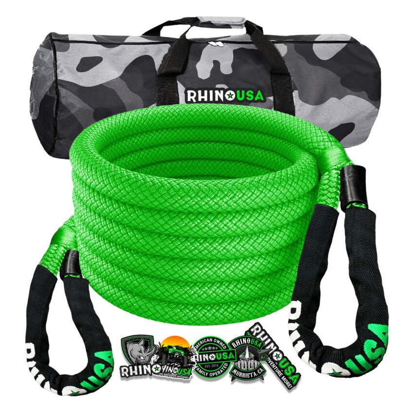 Rhino USA KROPE-1X30-GRN Kinetic Energy Recovery Rope (1In X 30Ft) Green