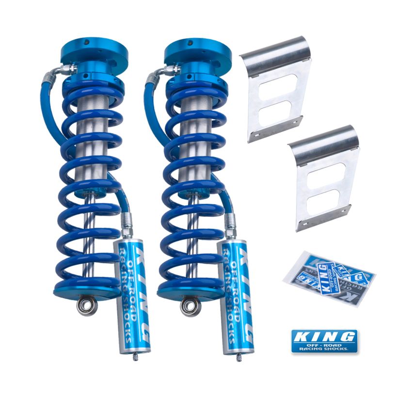 King Shocks 2005+ Ford F-250/F-350 4WD Front 2.5 Dia Remote Reservoir Coilover Conversion (Pair)