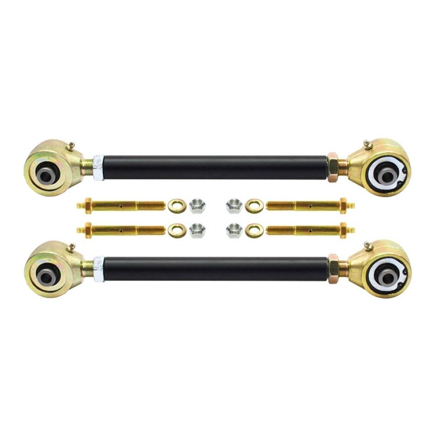 RockJock TJ/LJ Johnny Joint Adjustable Control Arms Rear Upper Double Adjustable Greasable Pair