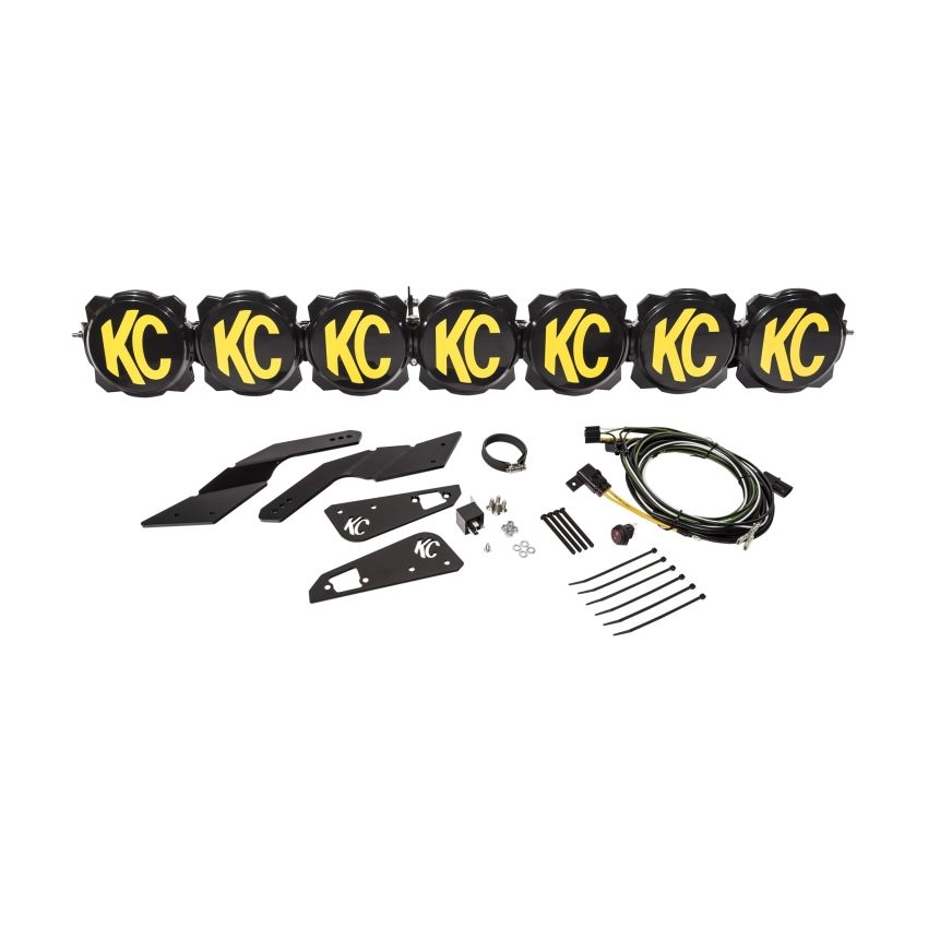 KC HiLiTES Can-Am X3 45in. Pro6 Gravity LED 7-Light 140w Combo Beam Overhead Light Bar System