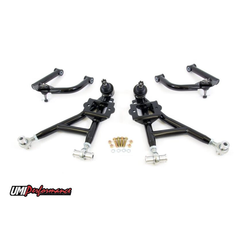 UMI Performance 230011-B 93-02 GM F-Body Front A-Arm Kit Adjustable Lower Budget Drag