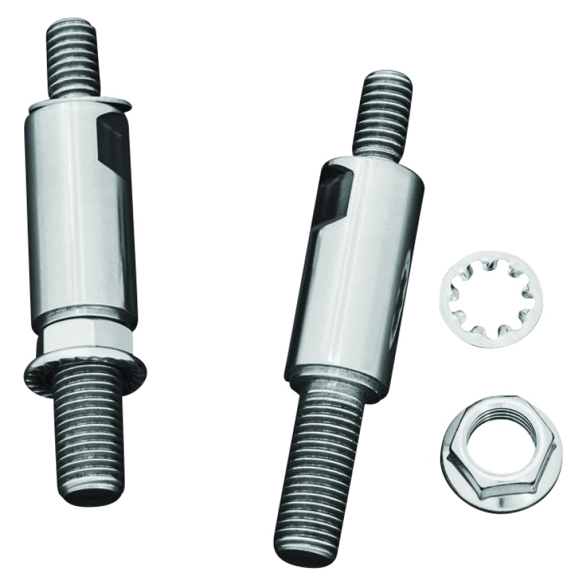 Kuryakyn 1713 Raised Mirror Adaptors Metric Models (Excluding Yamaha) Chrome