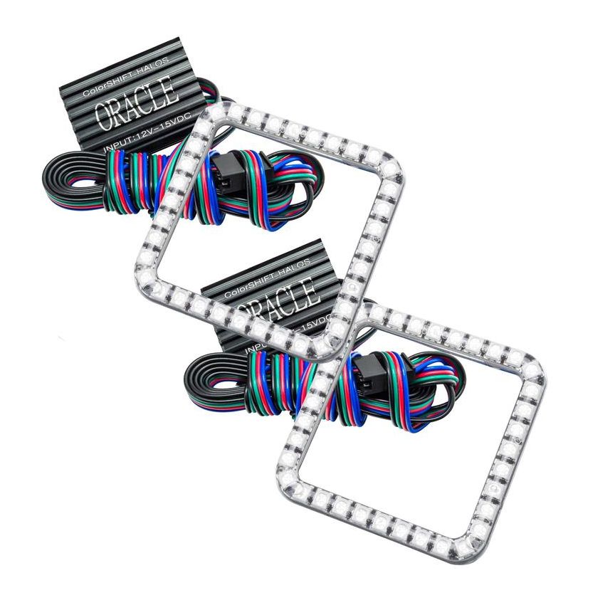 Oracle Lighting 5776-333 Off-Road 3 in. Square WP ColorSHIFT(tm) LED Halo