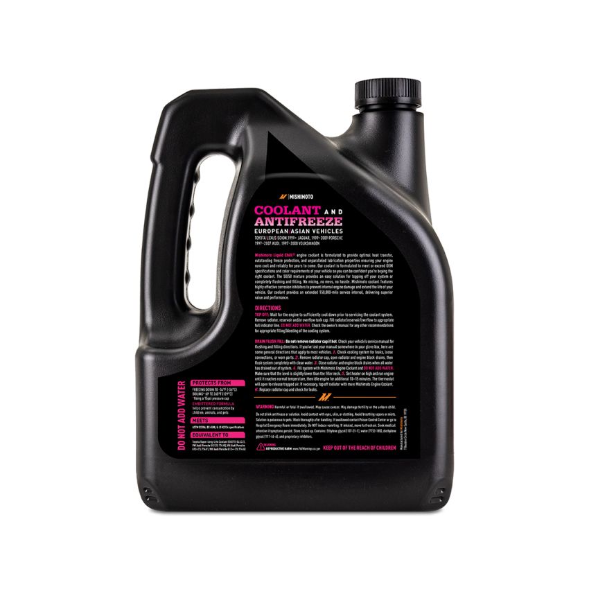 Liquid Chill EG Coolant, European/Asian Vehicles, Pink/Red