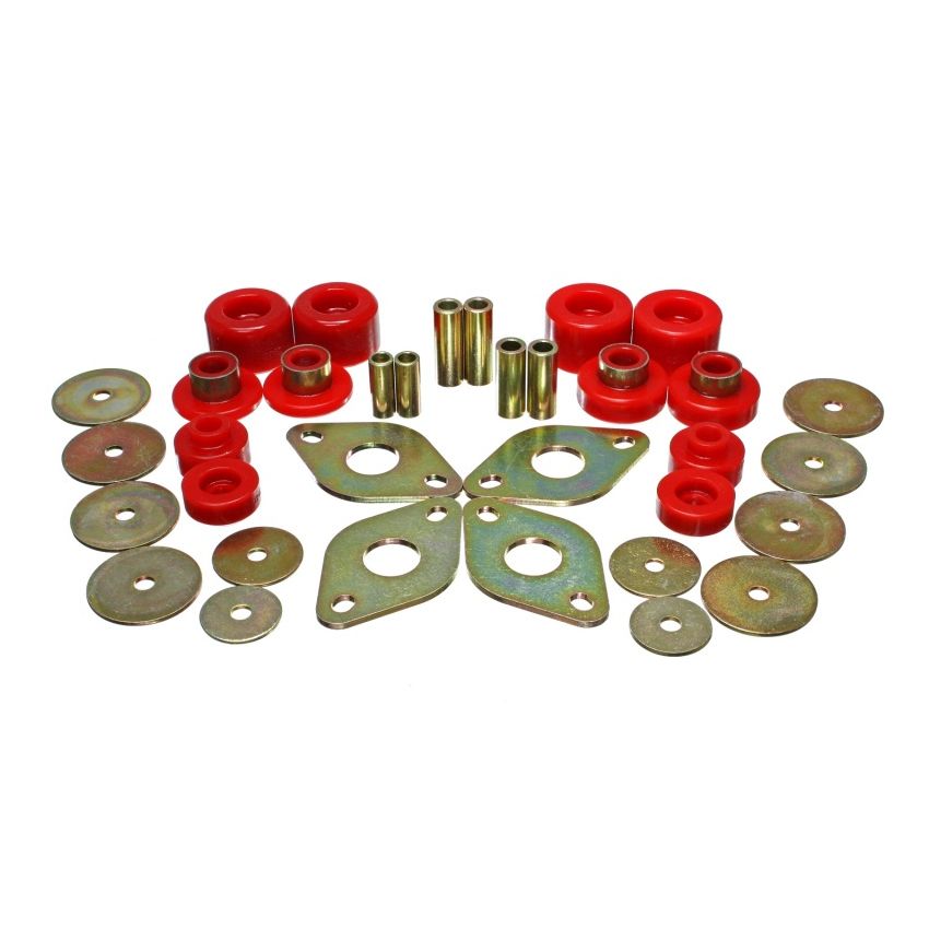 Energy Suspension 01-04 Toyota Pickup 2WD/4WD (Exc T-100/Tundra) Red Body Cab Mount Set