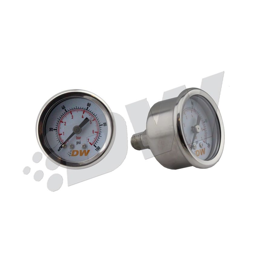 Fuel Pressure Gauge 0-100 psi 1.5in Dia.