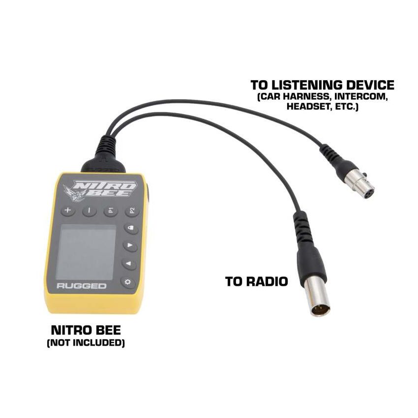 Rugged Radios CS-NITRO-ADPT-2 Nitro Bee Xtreme to 5-pin Car Harness or Headset - Adapter