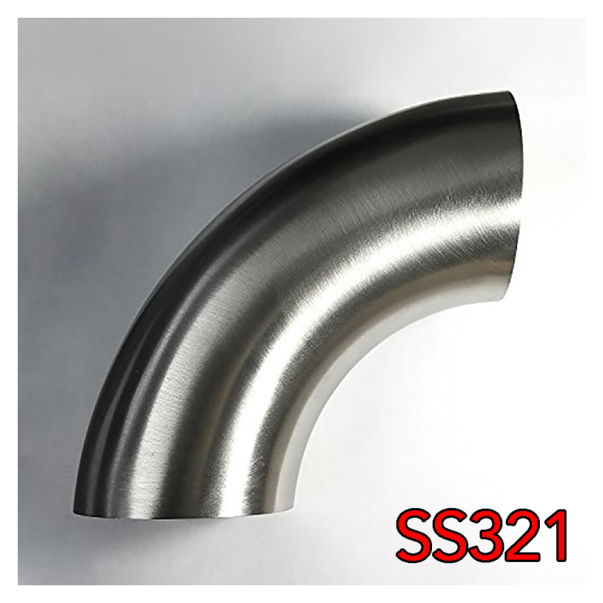 Stainless Bros 2in SS321 90 Degree Mandrel Bend Elbow 1.5D - 16GA/.065in Wall - No Leg