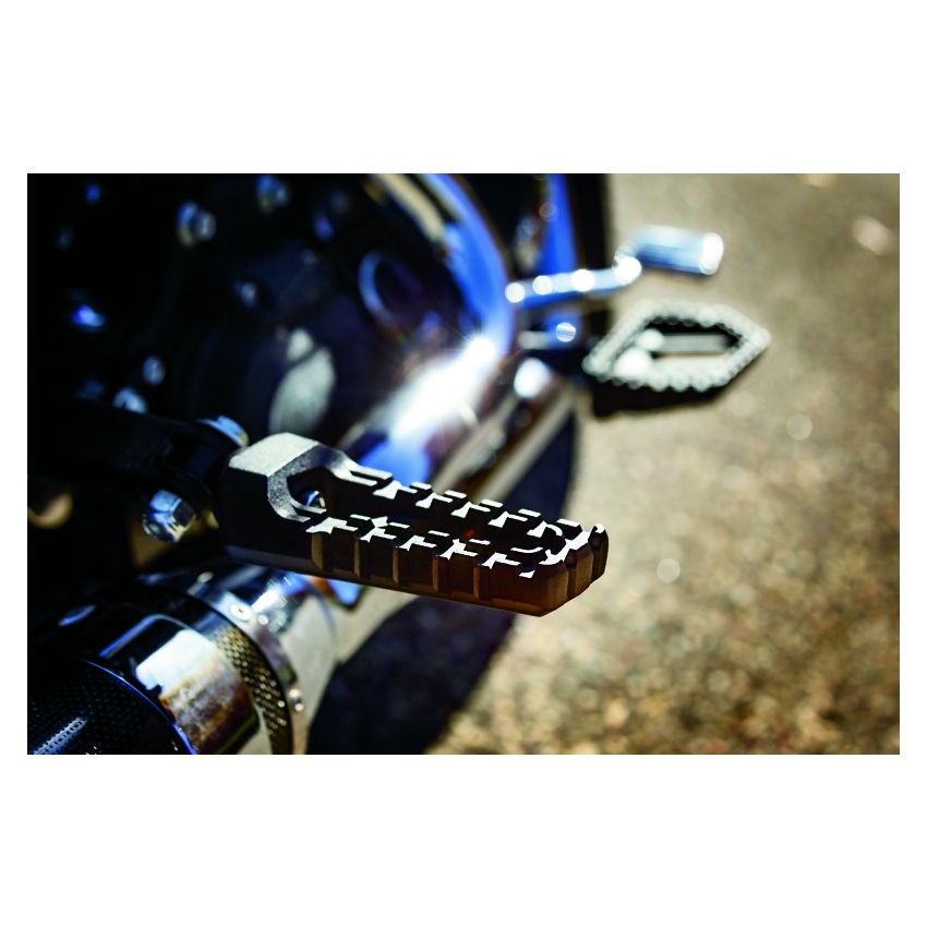 Kuryakyn 3599 Riot Pegs Without Adaptor Satin Black