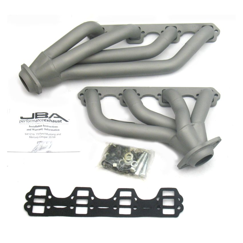 JBA 65-73 Ford Mustang 351W SBF 1-5/8in Primary Ti Ctd Mid Length Header