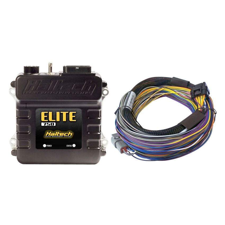 Haltech HT-150602 Elite 750 Basic Universal Wire-In Harness ECU Kit