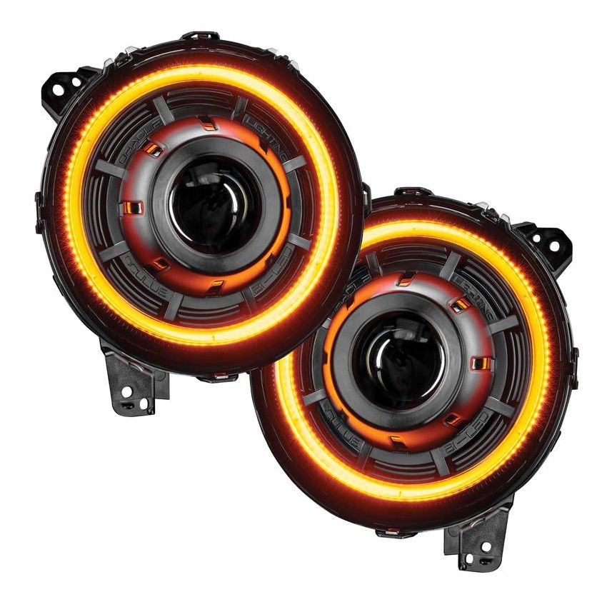 Oracle Lighting 5839-023 Oculus Switchback Bi-LED Projector Headlights -Jeep Wrangler JL/Gladiator JT