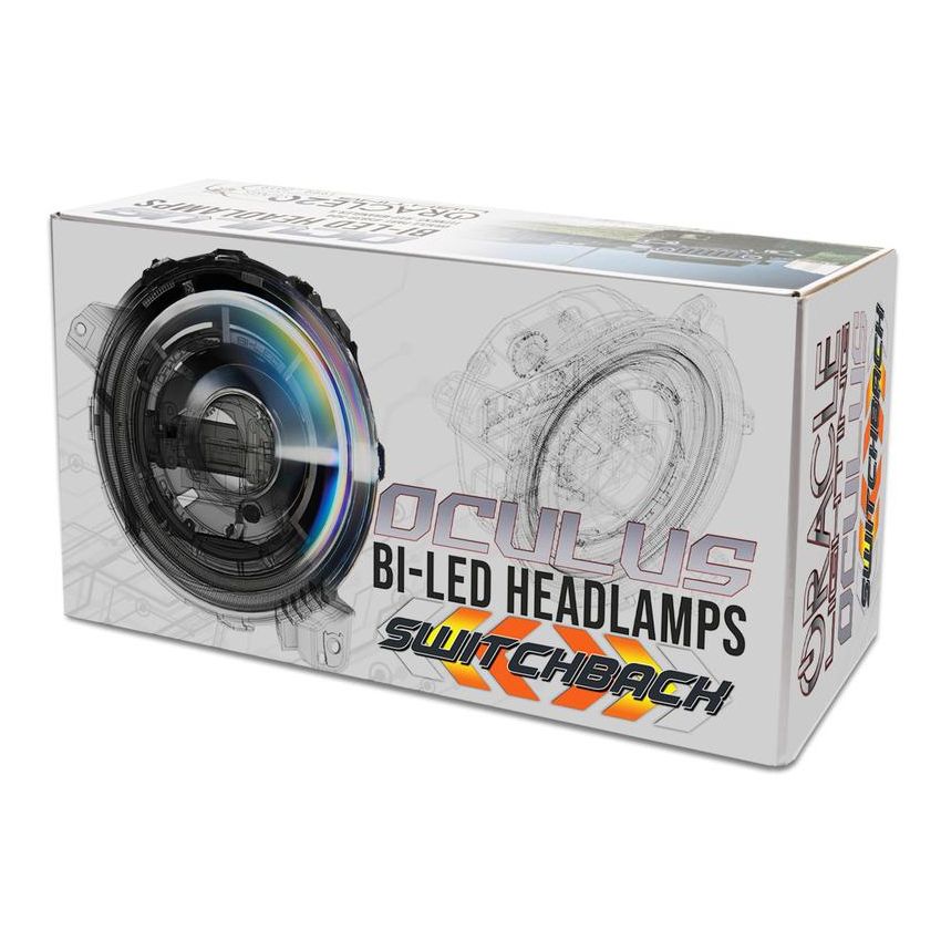 Oracle Lighting 5839-023 Oculus Switchback Bi-LED Projector Headlights -Jeep Wrangler JL/Gladiator JT