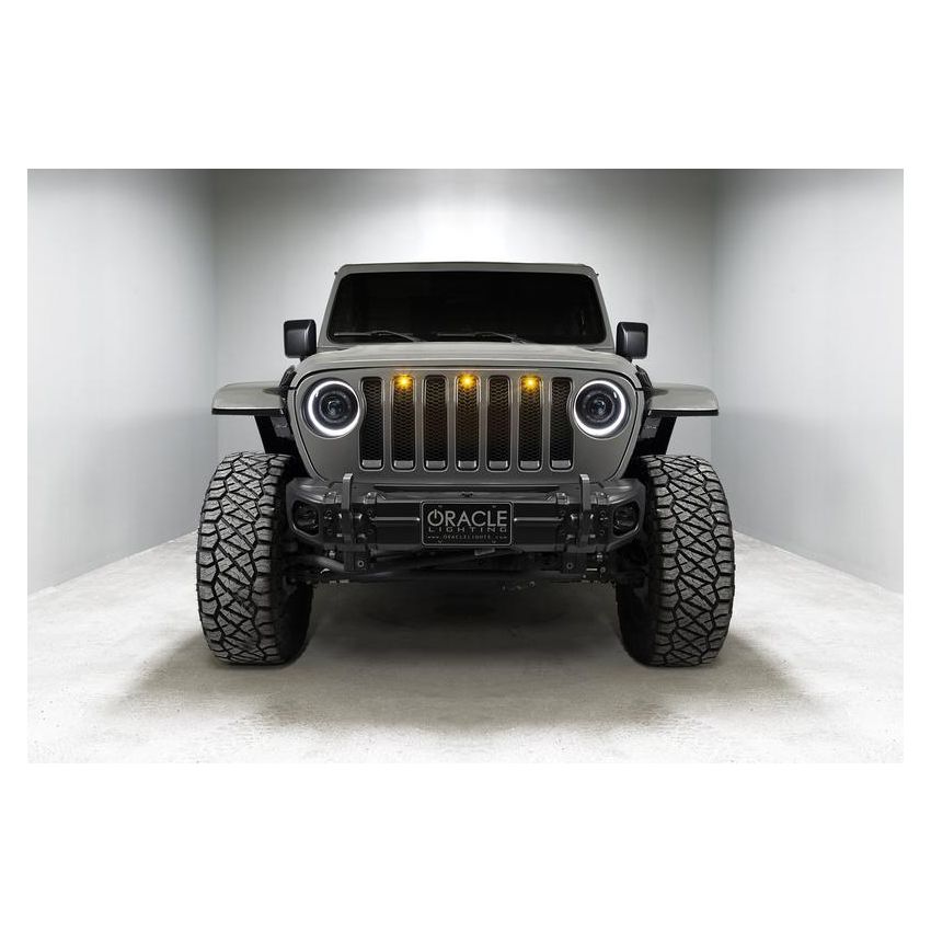 Oracle Lighting 5839-023 Oculus Switchback Bi-LED Projector Headlights -Jeep Wrangler JL/Gladiator JT