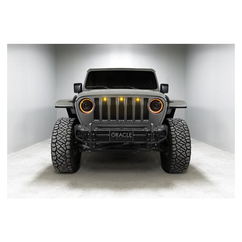 Oracle Lighting 5839-023 Oculus Switchback Bi-LED Projector Headlights -Jeep Wrangler JL/Gladiator JT