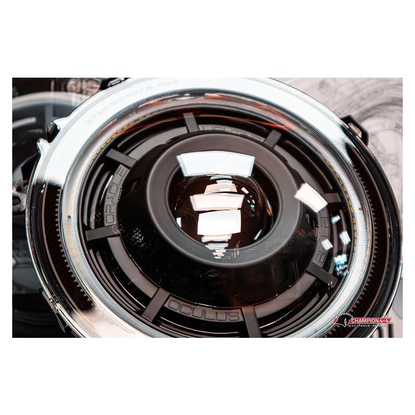 Oracle Lighting 5839-023 Oculus Switchback Bi-LED Projector Headlights -Jeep Wrangler JL/Gladiator JT