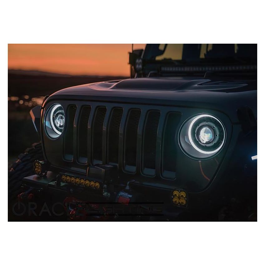 Oracle Lighting 5839-023 Oculus Switchback Bi-LED Projector Headlights -Jeep Wrangler JL/Gladiator JT