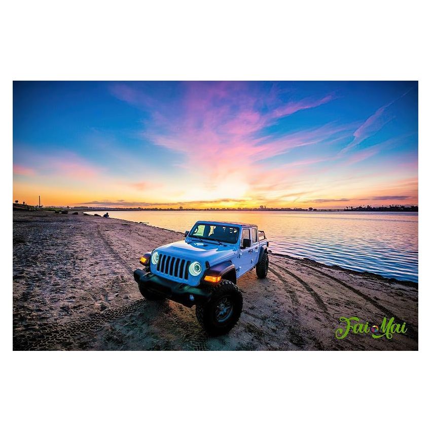 Oracle Lighting 5839-023 Oculus Switchback Bi-LED Projector Headlights -Jeep Wrangler JL/Gladiator JT