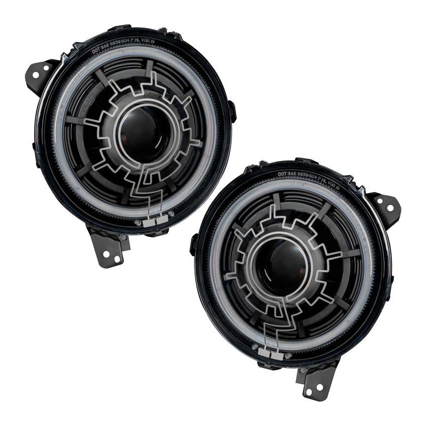 Oracle Lighting 5839-111 Oculus Heated Lens Bi-LED Projector Headlights-Jeep Wrangler JL/Gladiator JT
