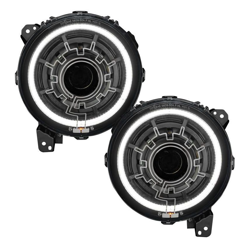 Oracle Lighting 5839-111 Oculus Heated Lens Bi-LED Projector Headlights-Jeep Wrangler JL/Gladiator JT