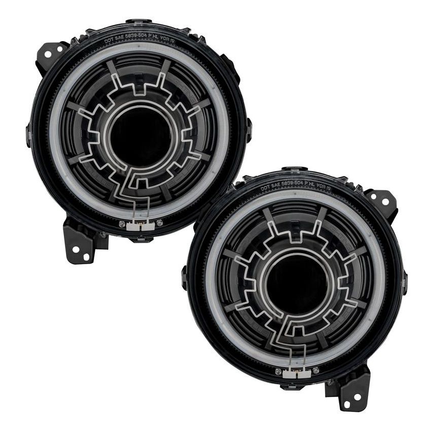 Oracle Lighting 5839-111 Oculus Heated Lens Bi-LED Projector Headlights-Jeep Wrangler JL/Gladiator JT