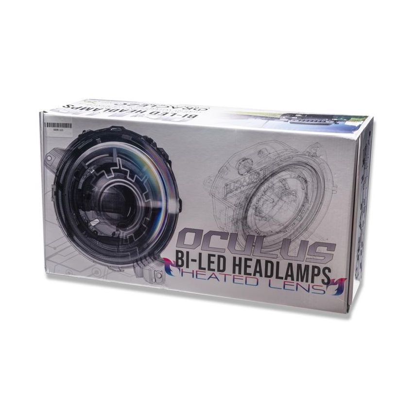 Oracle Lighting 5839-111 Oculus Heated Lens Bi-LED Projector Headlights-Jeep Wrangler JL/Gladiator JT