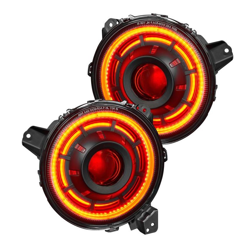 Oracle Lighting 5839-335 Oculus ColorSHIFT Bi-LED Projector Headlights -Jeep Wrangler JL / Gladiator JT