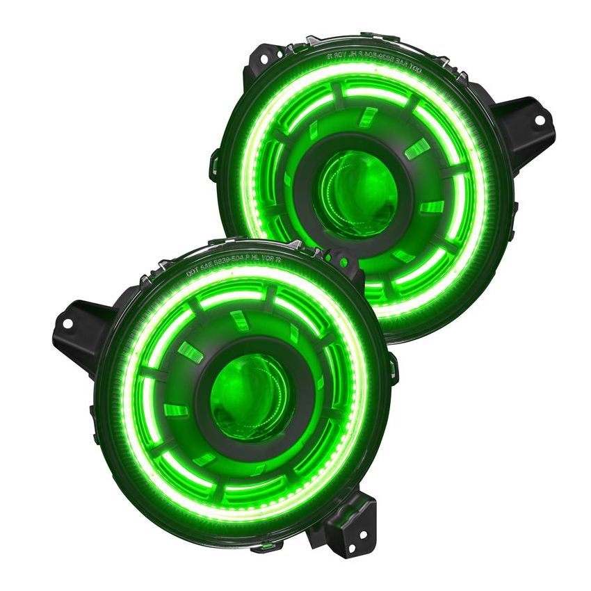 Oracle Lighting 5839-335 Oculus ColorSHIFT Bi-LED Projector Headlights -Jeep Wrangler JL / Gladiator JT