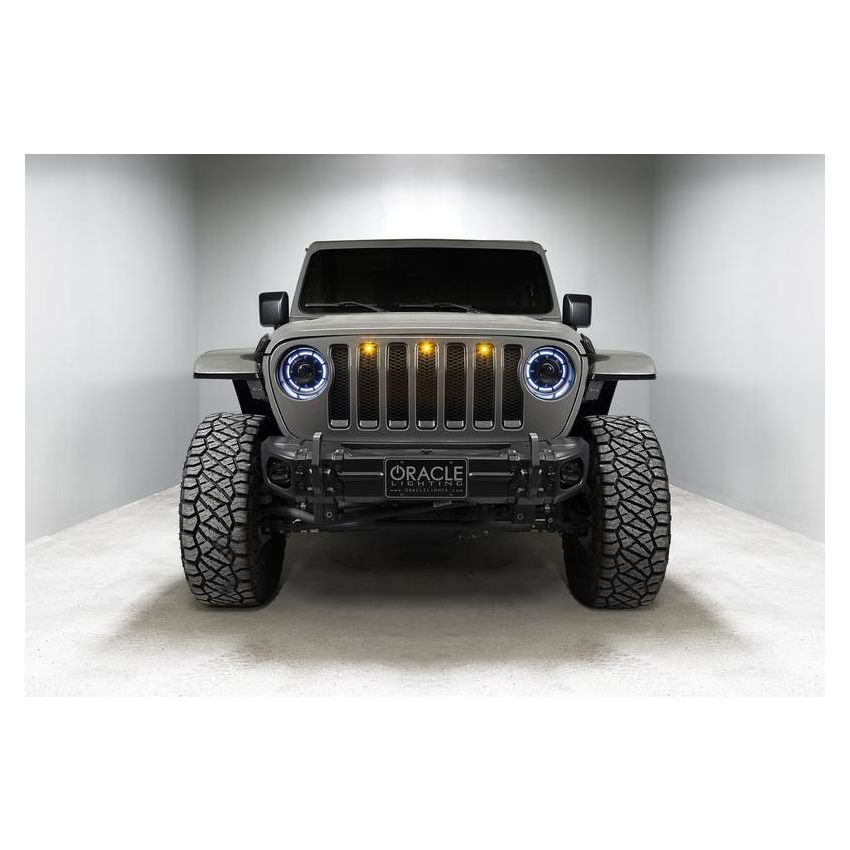 Oracle Lighting 5839-335 Oculus ColorSHIFT Bi-LED Projector Headlights -Jeep Wrangler JL / Gladiator JT