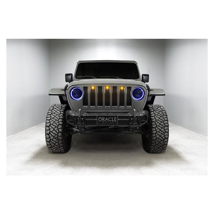 Oracle Lighting 5839-335 Oculus ColorSHIFT Bi-LED Projector Headlights -Jeep Wrangler JL / Gladiator JT