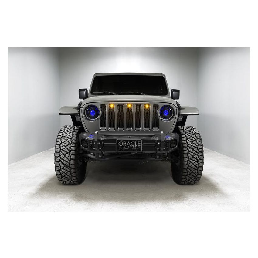 Oracle Lighting 5839-335 Oculus ColorSHIFT Bi-LED Projector Headlights -Jeep Wrangler JL / Gladiator JT
